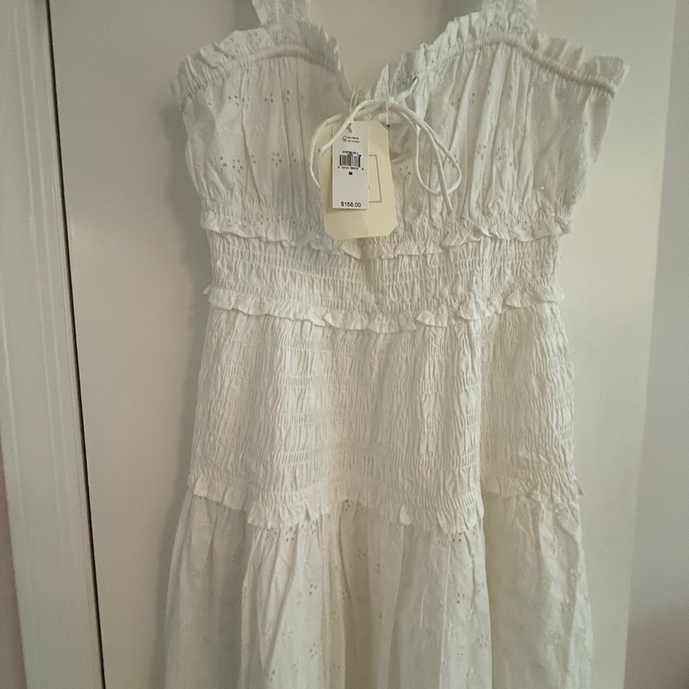 Elegant White Midi Dress - Picture 2 of 2